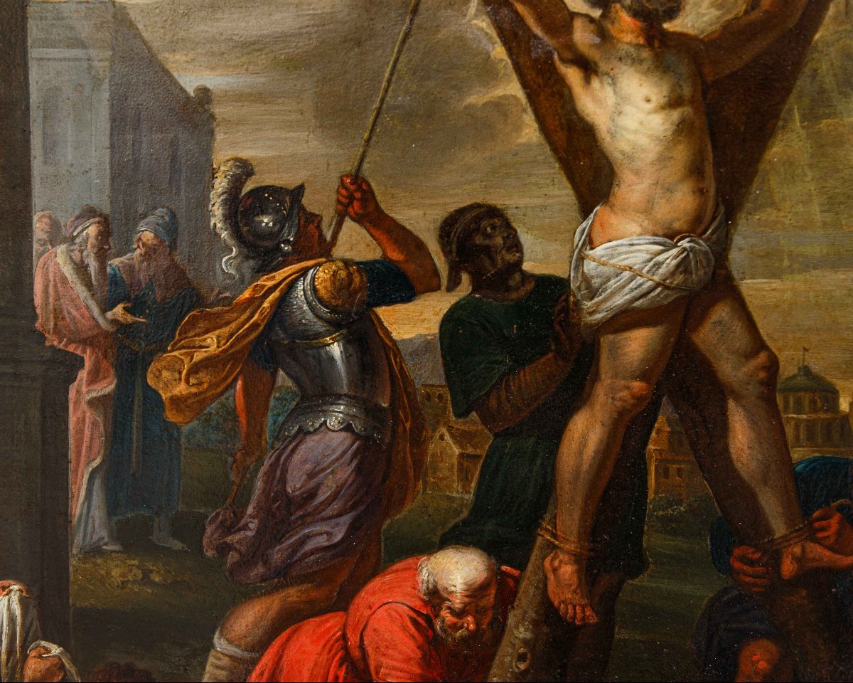 Vincent Malò (Cambrai 1602/06-Roma 1644), La crocifissione di S. Andrea-photo-1