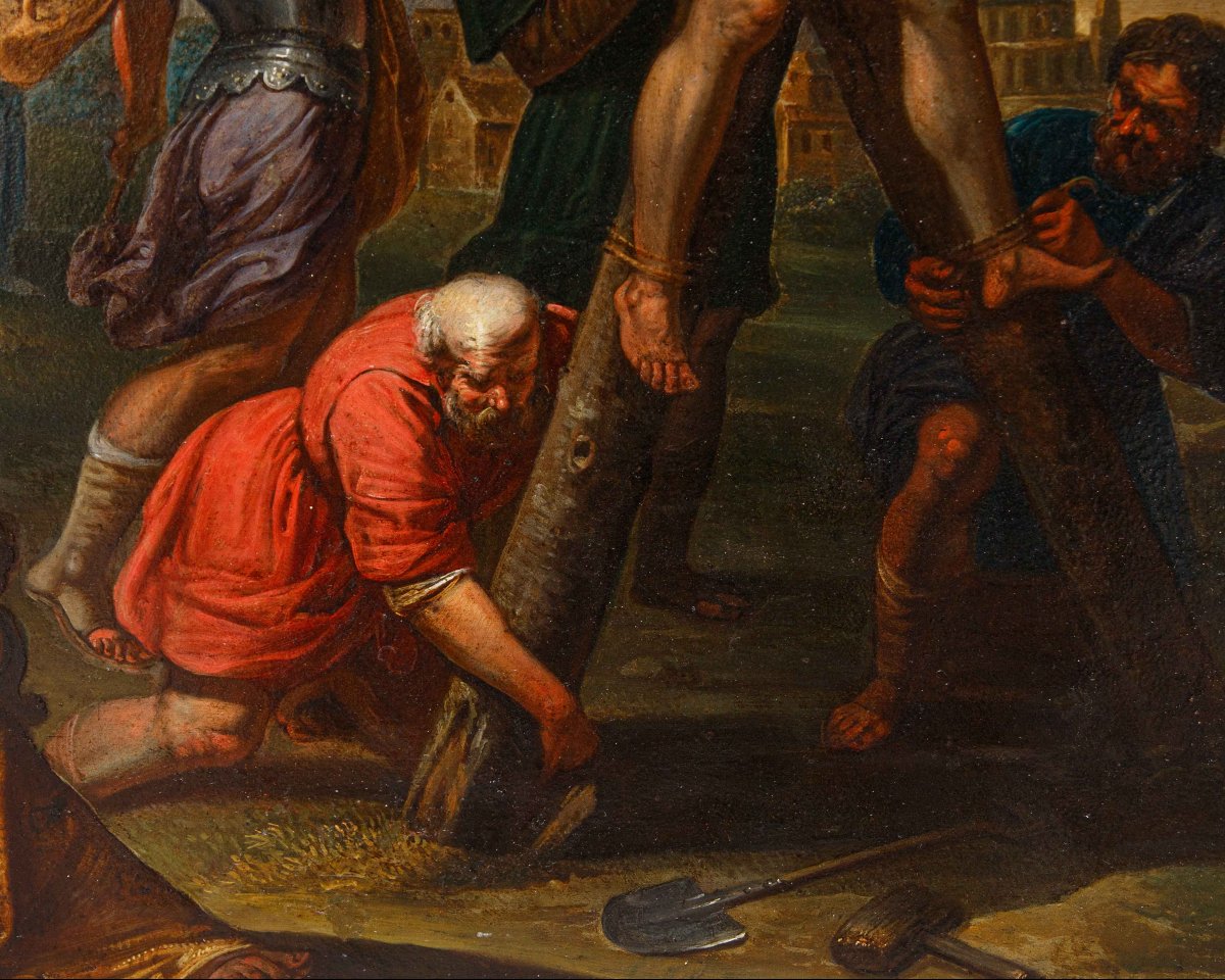 Vincent Malò (Cambrai 1602/06-Roma 1644), La crocifissione di S. Andrea-photo-2