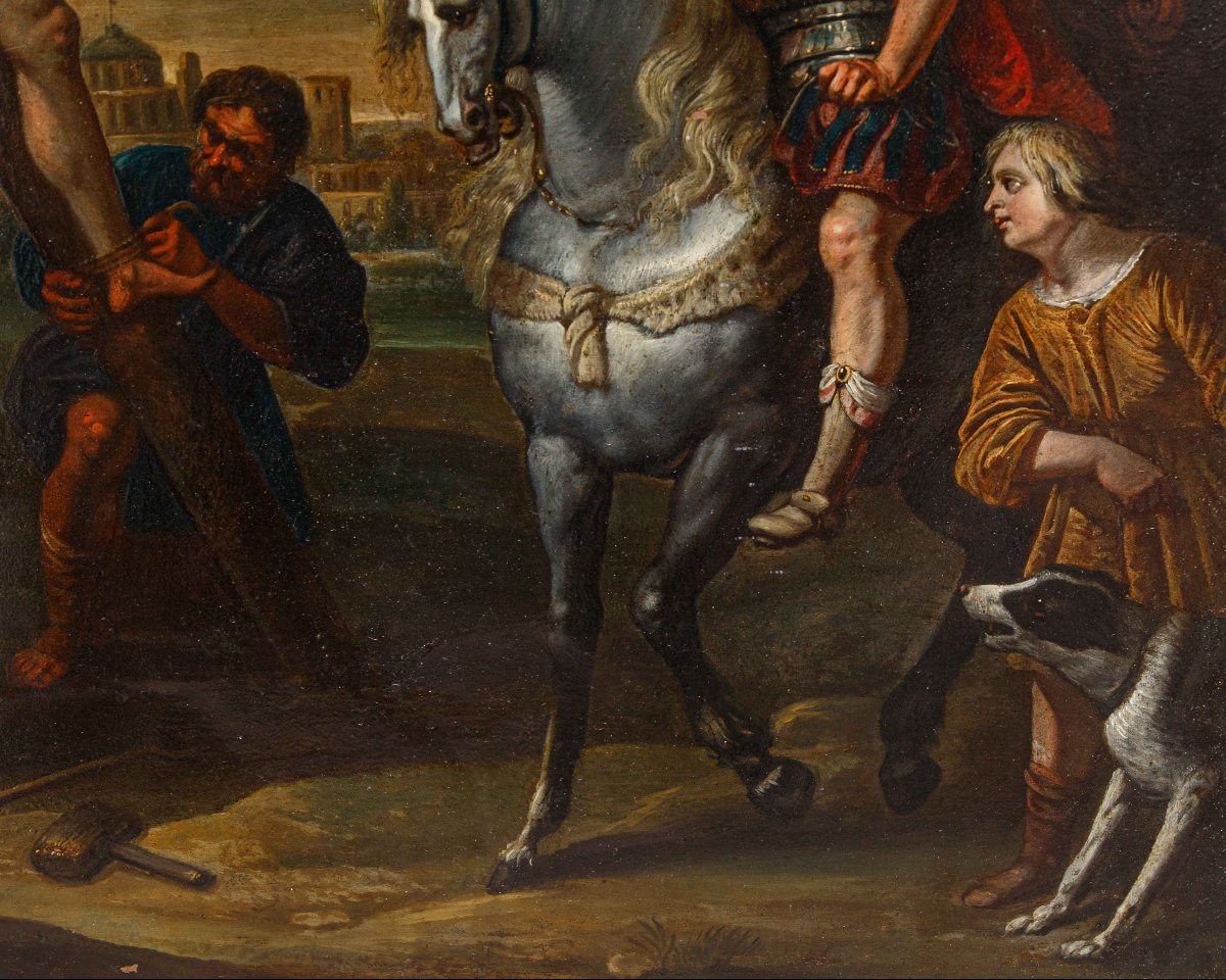 Vincent Malò (Cambrai 1602/06-Roma 1644), La crocifissione di S. Andrea-photo-3