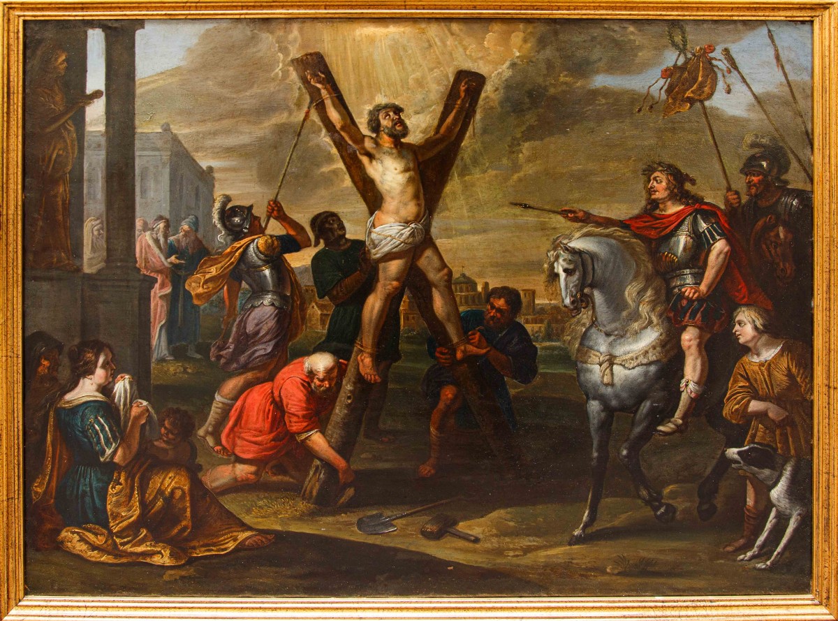 Vincent Malò (Cambrai 1602/06-Roma 1644), La crocifissione di S. Andrea