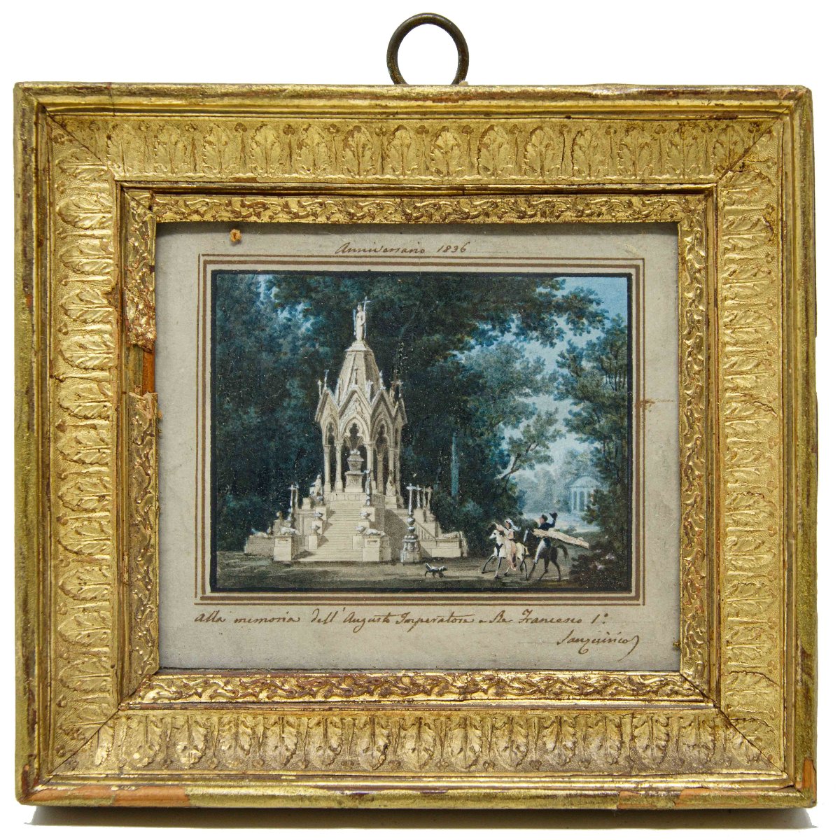Alessandro Sanquirico (Milano, 1777- 1849), Quattro scene teatrali e una veduta di Milano-photo-2