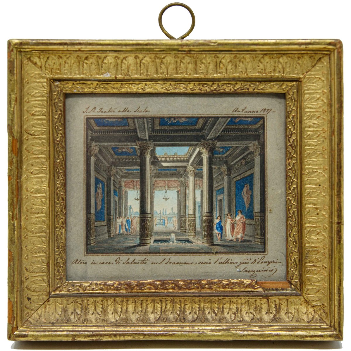 Alessandro Sanquirico (Milano, 1777- 1849), Quattro scene teatrali e una veduta di Milano-photo-3