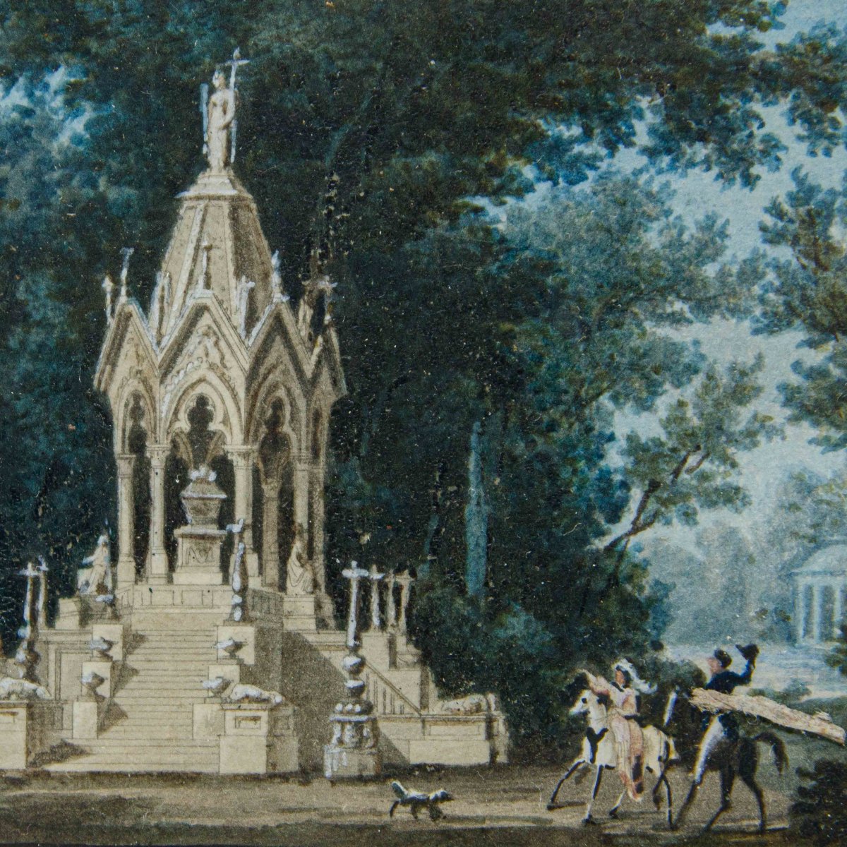 Alessandro Sanquirico (Milano, 1777- 1849), Quattro scene teatrali e una veduta di Milano-photo-3