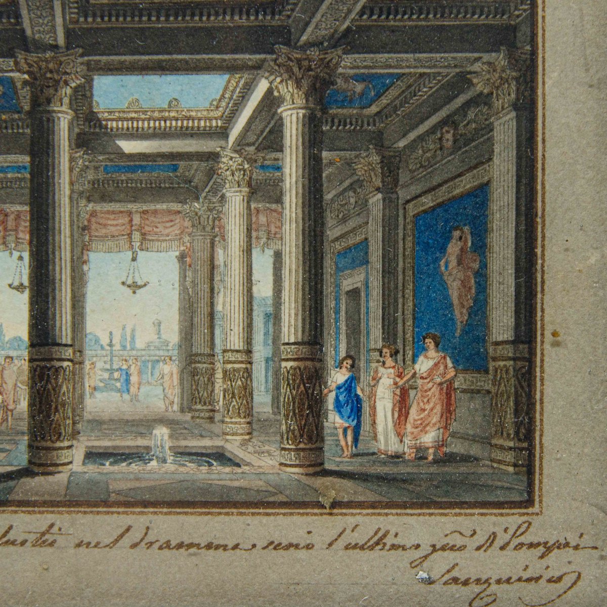 Alessandro Sanquirico (Milano, 1777- 1849), Quattro scene teatrali e una veduta di Milano-photo-5