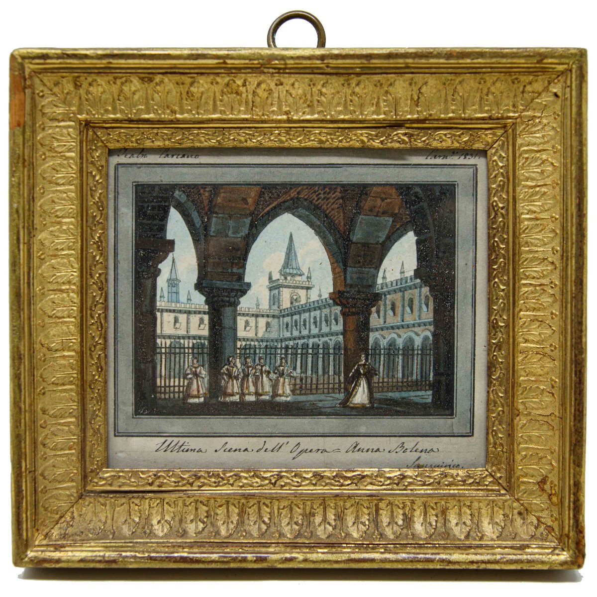 Alessandro Sanquirico (Milano, 1777- 1849), Quattro scene teatrali e una veduta di Milano-photo-6