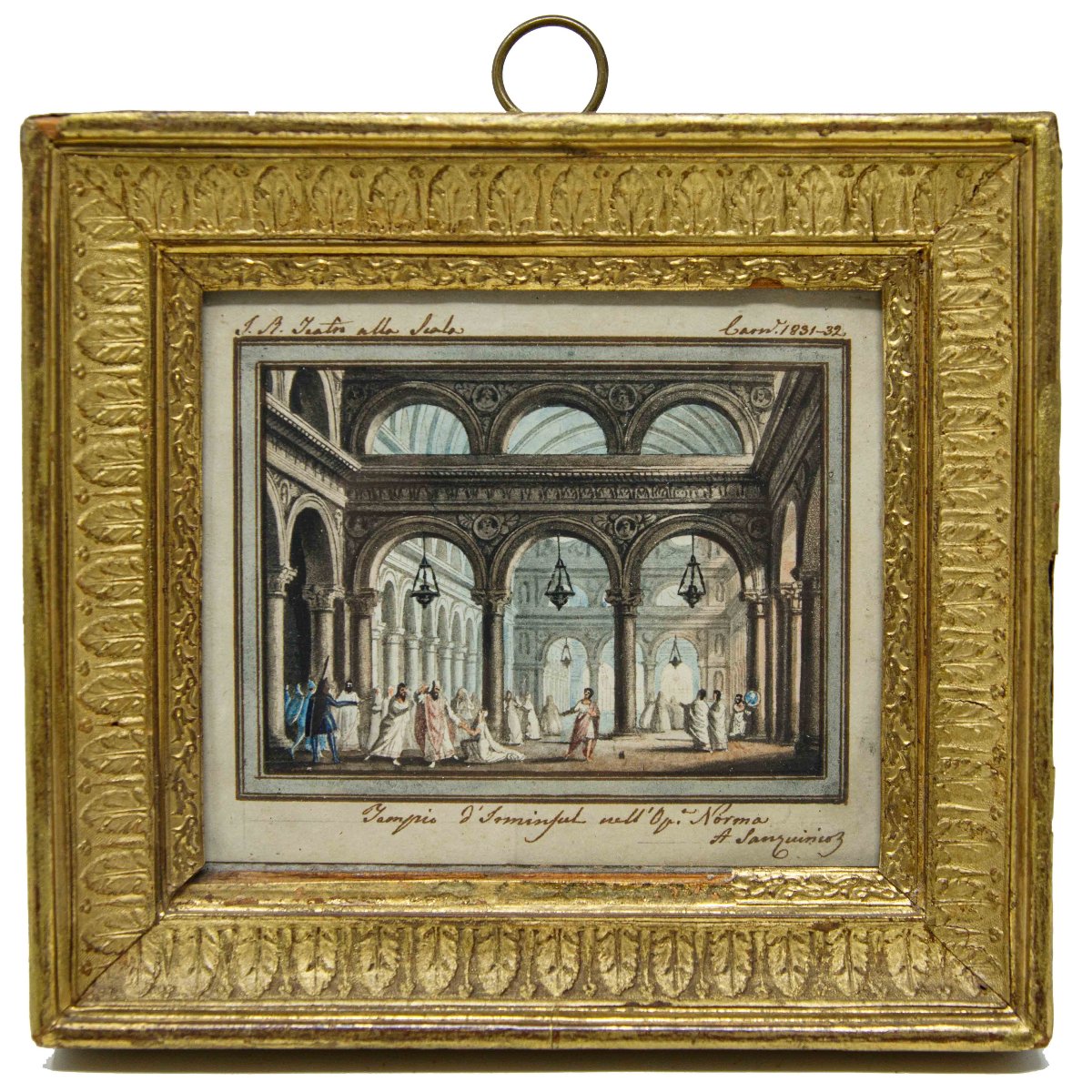 Alessandro Sanquirico (Milano, 1777- 1849), Quattro scene teatrali e una veduta di Milano-photo-7