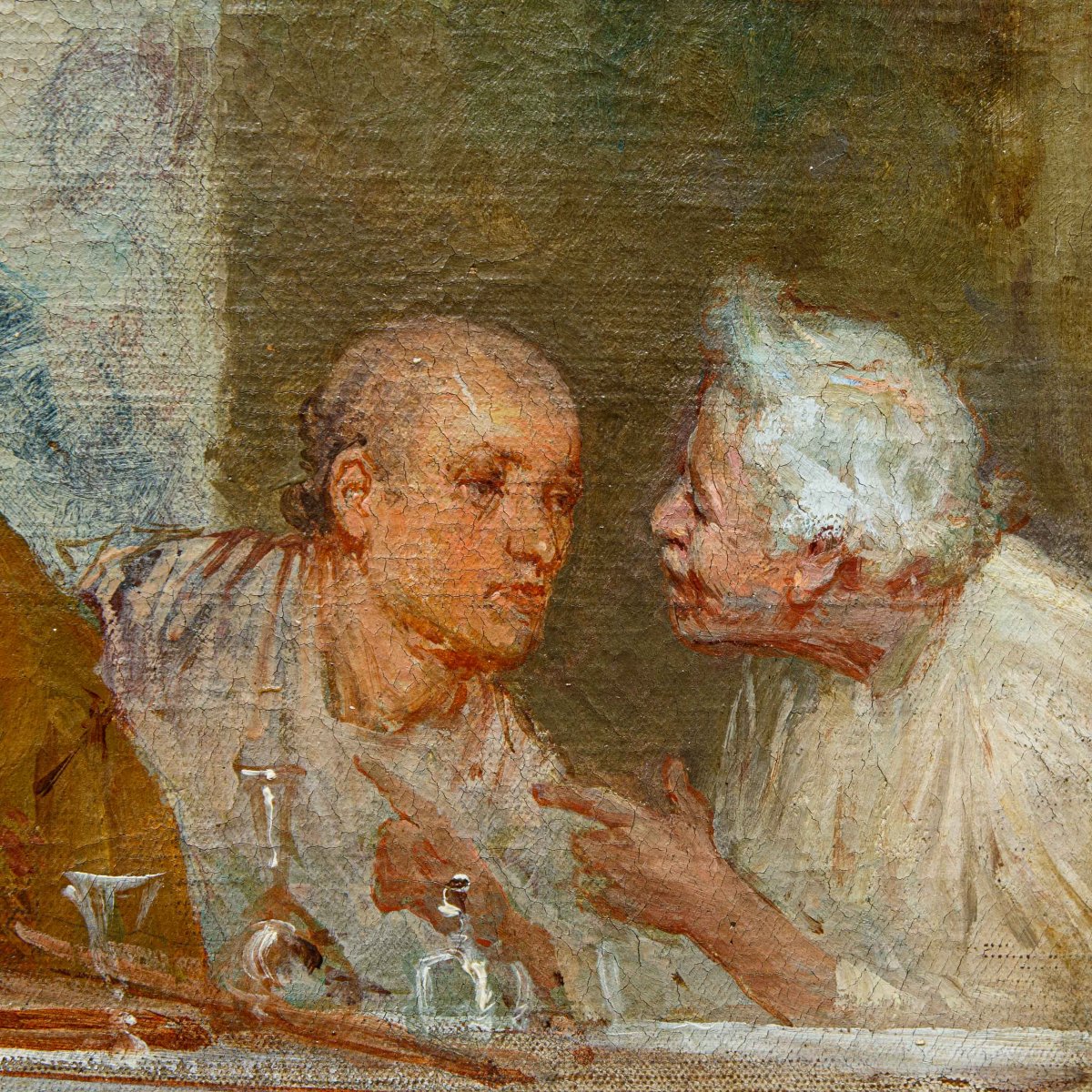 Ettore Forti (attivo a Roma tra il 1880 e il 1920), Una conversazione rinfrescante-photo-4