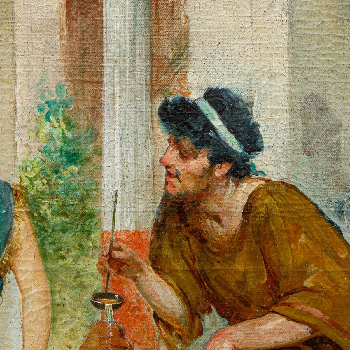 Ettore Forti (attivo a Roma tra il 1880 e il 1920), Una conversazione rinfrescante-photo-5