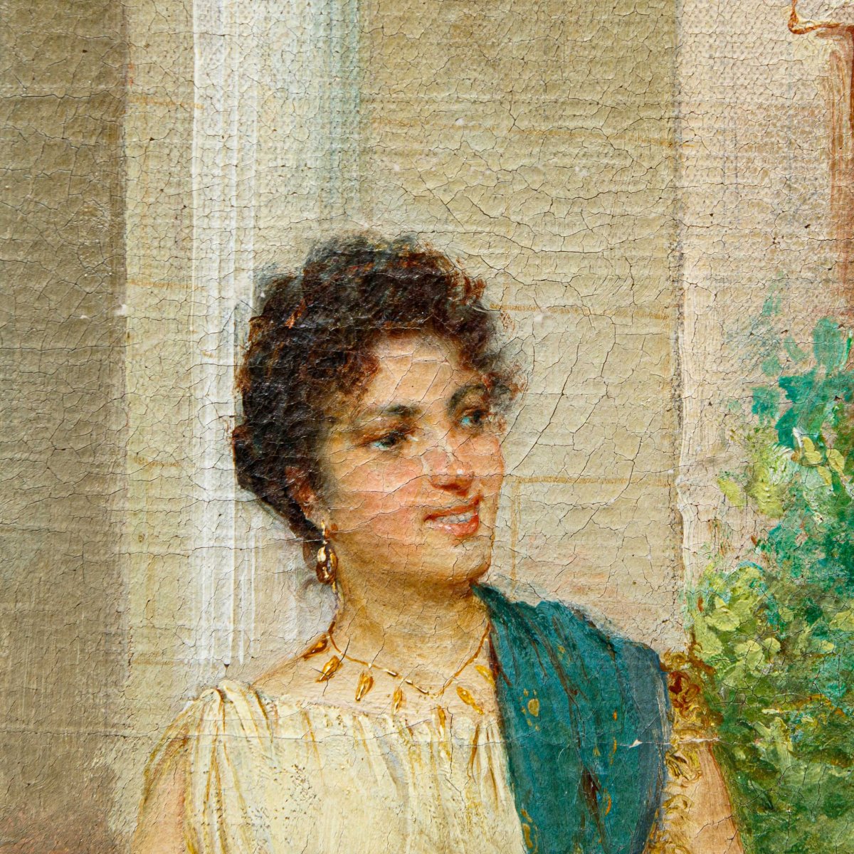 Ettore Forti (attivo a Roma tra il 1880 e il 1920), Una conversazione rinfrescante-photo-6