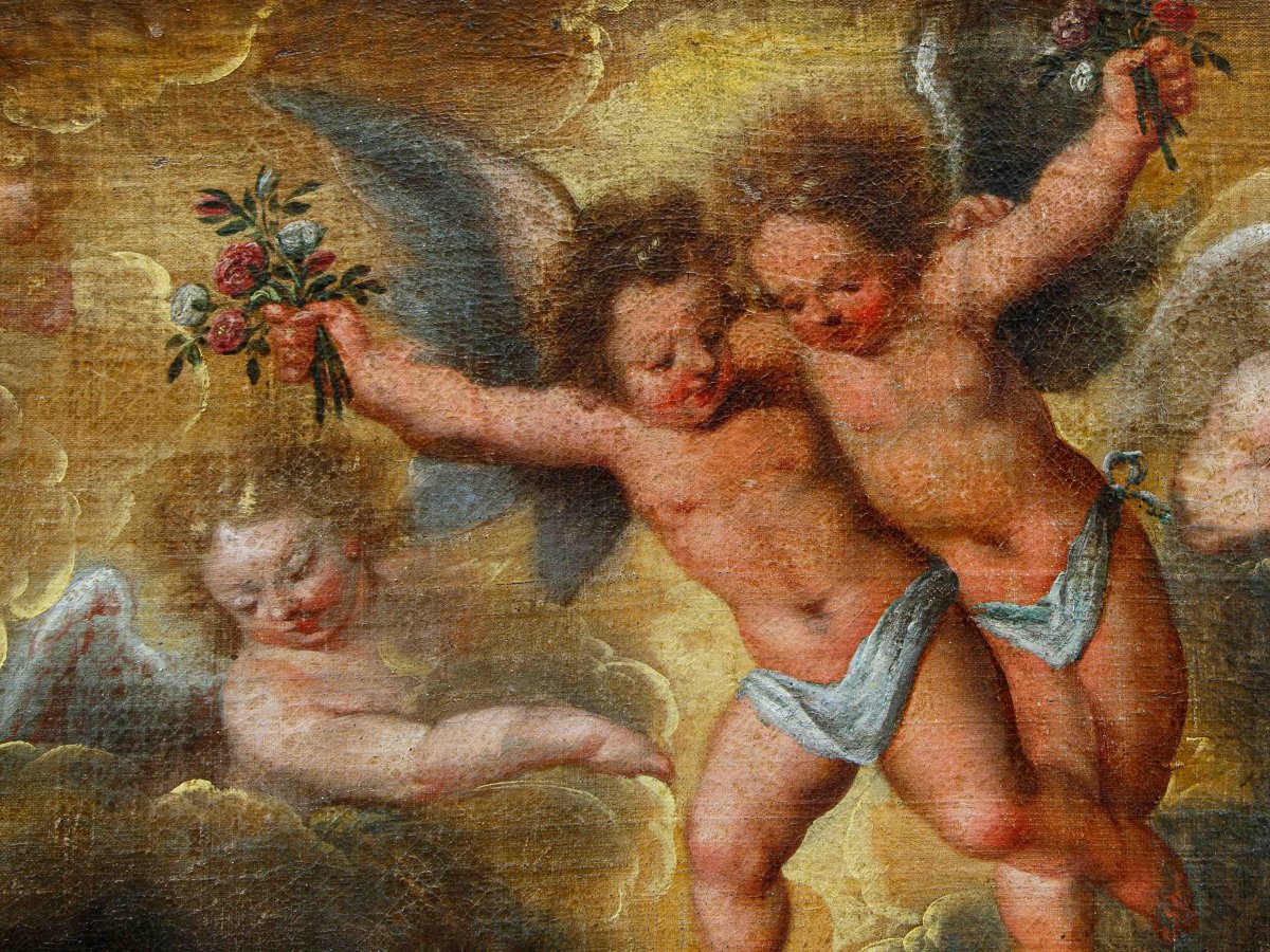 Cerchia di Pieter Paul Rubens (1577-1640), Sacra Famiglia con San Giovannino-photo-3