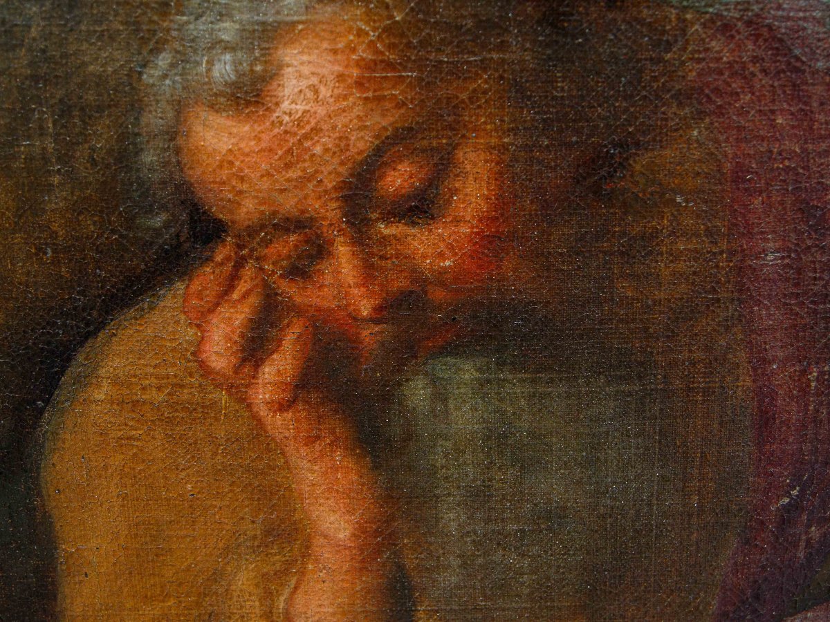 Cerchia di Pieter Paul Rubens (1577-1640), Sacra Famiglia con San Giovannino-photo-1