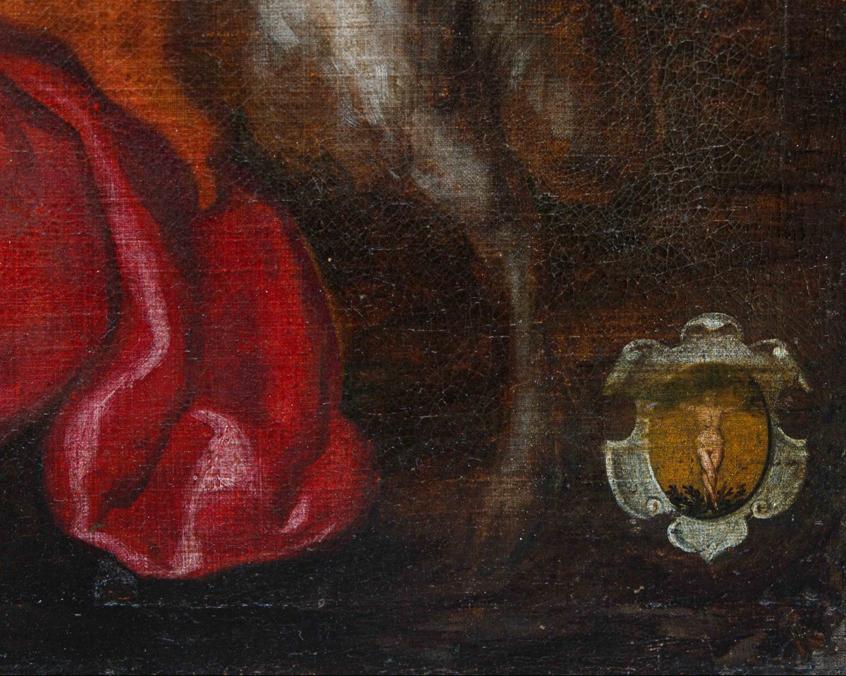 Cerchia di Pieter Paul Rubens (1577-1640), Sacra Famiglia con San Giovannino-photo-5