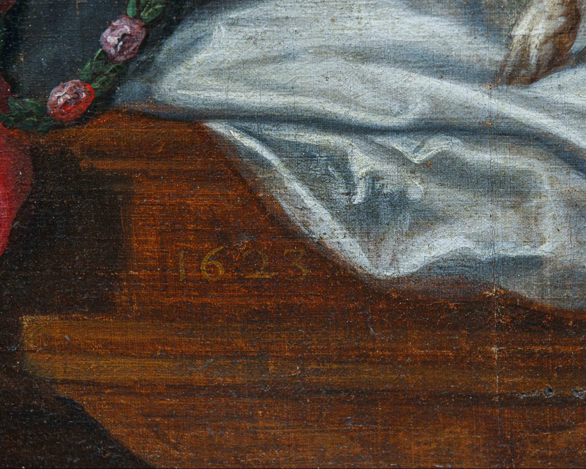 Cerchia di Pieter Paul Rubens (1577-1640), Sacra Famiglia con San Giovannino-photo-6