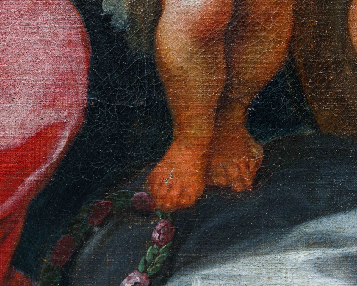Cerchia di Pieter Paul Rubens (1577-1640), Sacra Famiglia con San Giovannino-photo-7