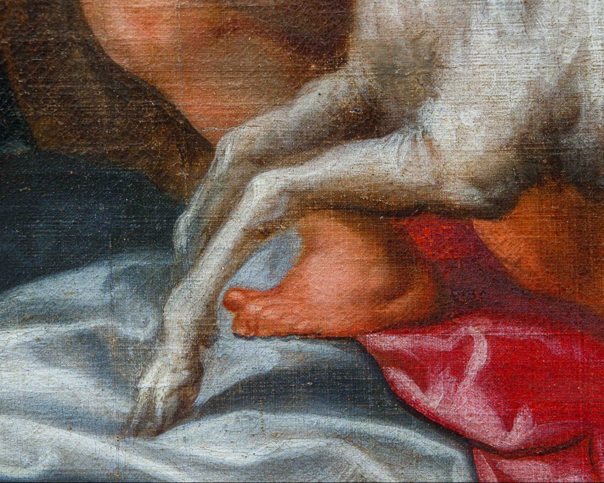 Cerchia di Pieter Paul Rubens (1577-1640), Sacra Famiglia con San Giovannino-photo-8