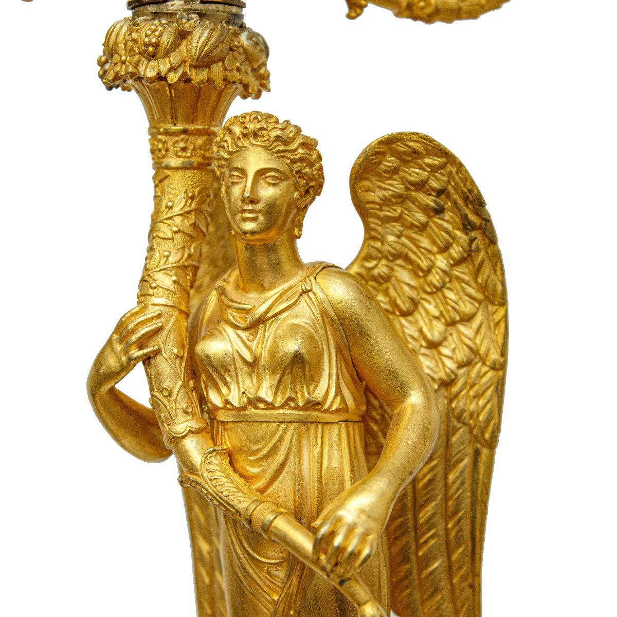 Francia, epoca Impero, Coppia di candelabri a quattro luci-photo-1