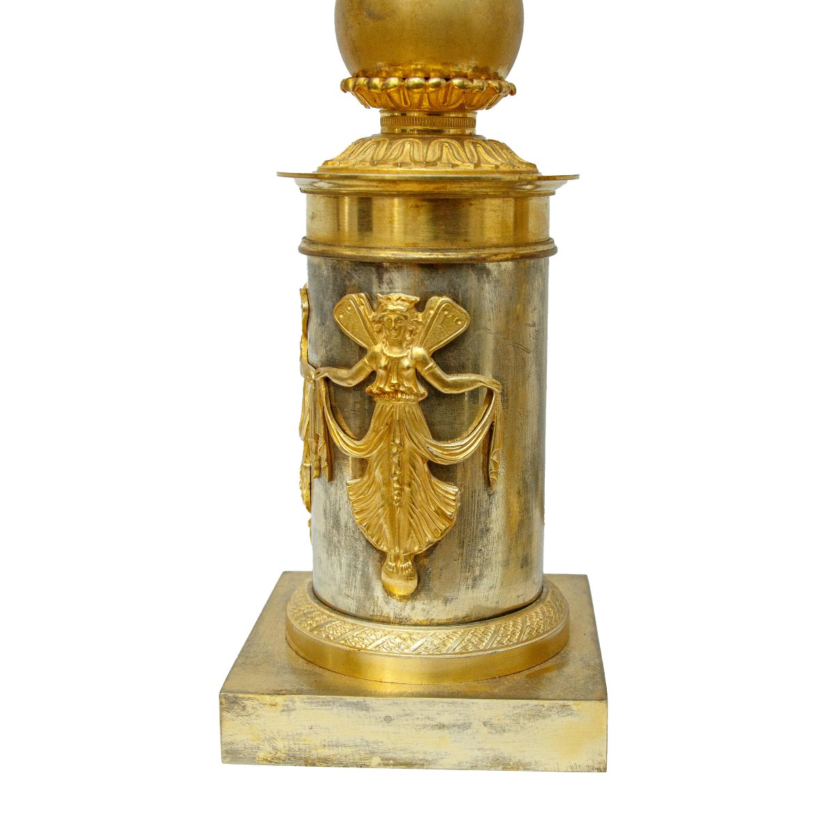 Francia, epoca Impero, Coppia di candelabri a quattro luci-photo-3