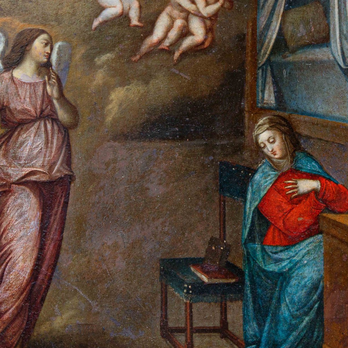 Scuola fiamminga, XVII secolo, Annunciazione-photo-5
