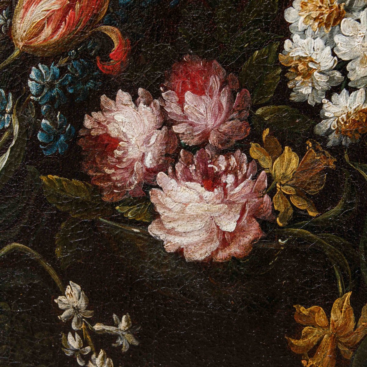 Scuola lombarda, XVII secolo, Natura morta con fiori-photo-2