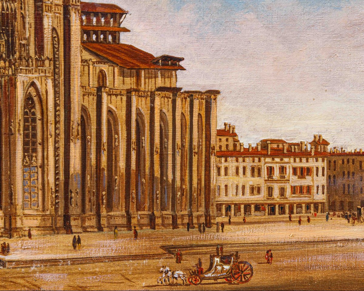 Giulio Vitali, XX secolo, Veduta del Duomo di Milano-photo-1