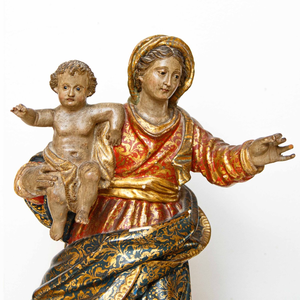 Scuola genovese, bottega di Anton Maria Maragliano, Madonna in gloria con il Bambino-photo-2