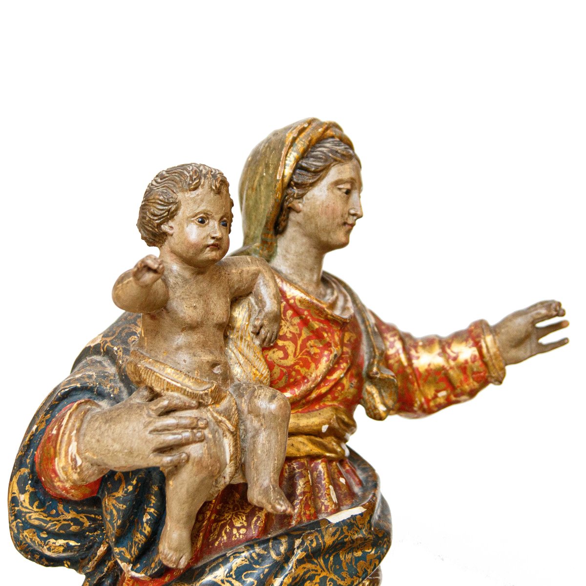 Scuola genovese, bottega di Anton Maria Maragliano, Madonna in gloria con il Bambino-photo-2