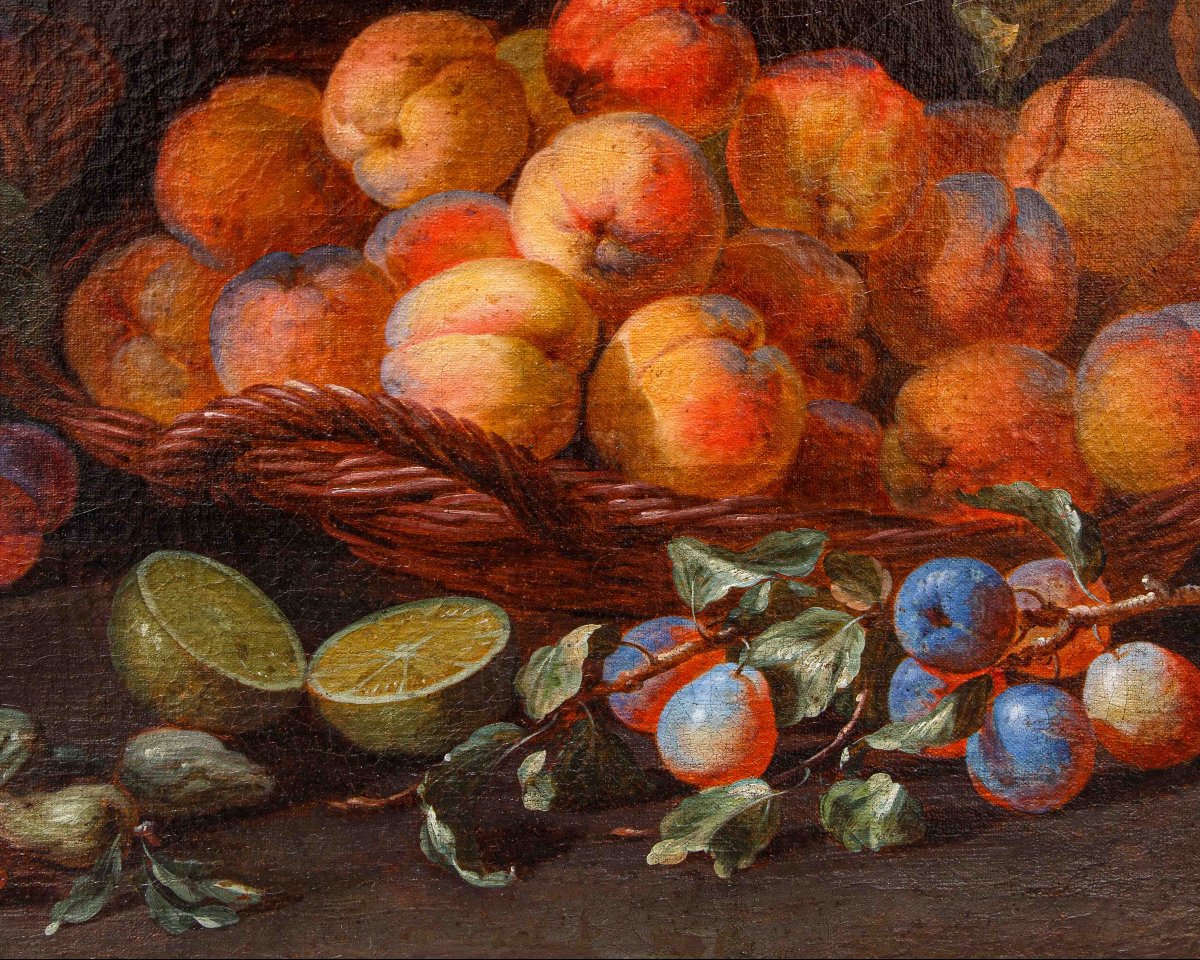 Adriaen van der Cabel (Rijswijk, 1630 o 1631 – Lione, 16 giugno 1705), Natura morta con cesti -photo-2