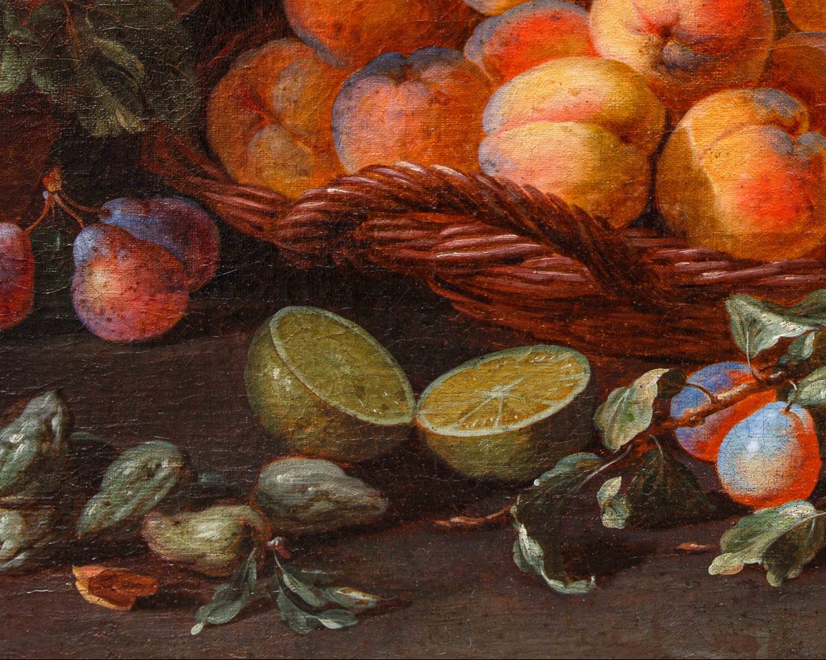 Adriaen van der Cabel (Rijswijk, 1630 o 1631 – Lione, 16 giugno 1705), Natura morta con cesti -photo-3