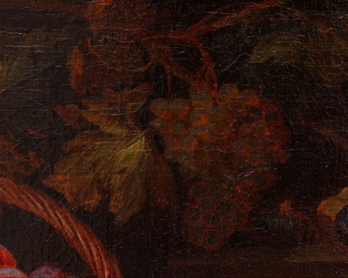 Adriaen van der Cabel (Rijswijk, 1630 o 1631 – Lione, 16 giugno 1705), Natura morta con cesti -photo-3