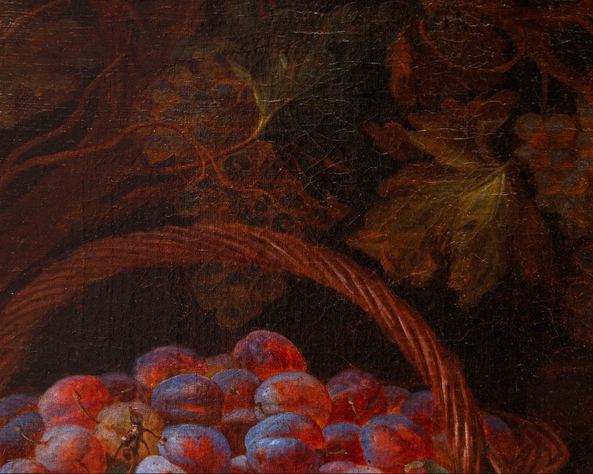 Adriaen van der Cabel (Rijswijk, 1630 o 1631 – Lione, 16 giugno 1705), Natura morta con cesti -photo-4