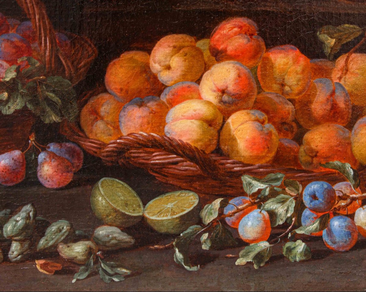 Adriaen van der Cabel (Rijswijk, 1630 o 1631 – Lione, 16 giugno 1705), Natura morta con cesti -photo-5