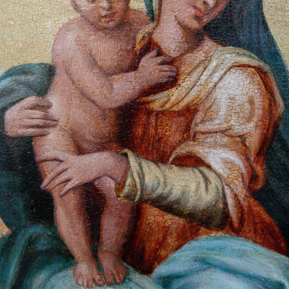 Scuola emiliana, XVIII secolo, Madonna con Bambino-photo-1