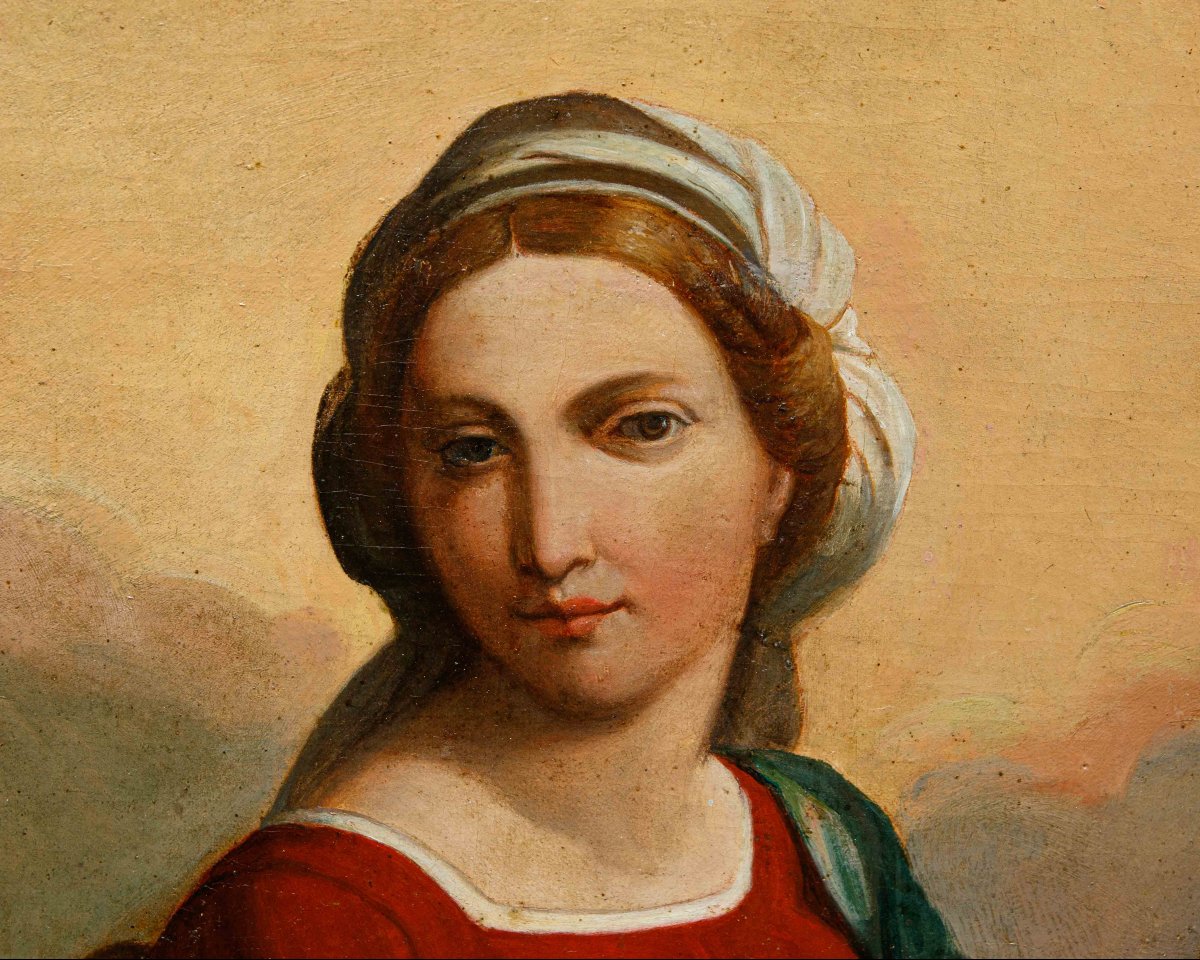 XIX secolo, da Benvenuto Tisi da Garofalo, detto Il Garofalo, Madonna in gloria con il Bambino-photo-4