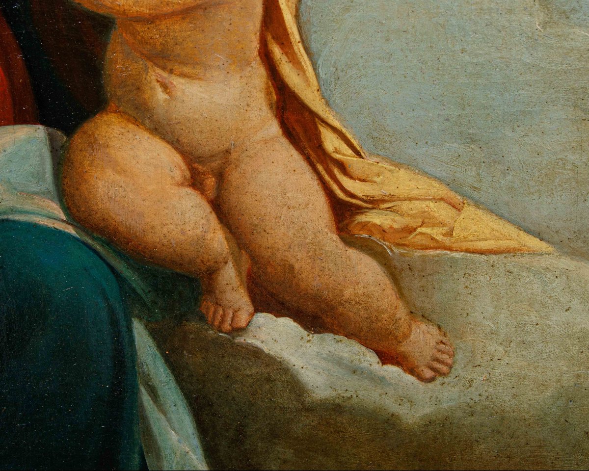 XIX secolo, da Benvenuto Tisi da Garofalo, detto Il Garofalo, Madonna in gloria con il Bambino-photo-6