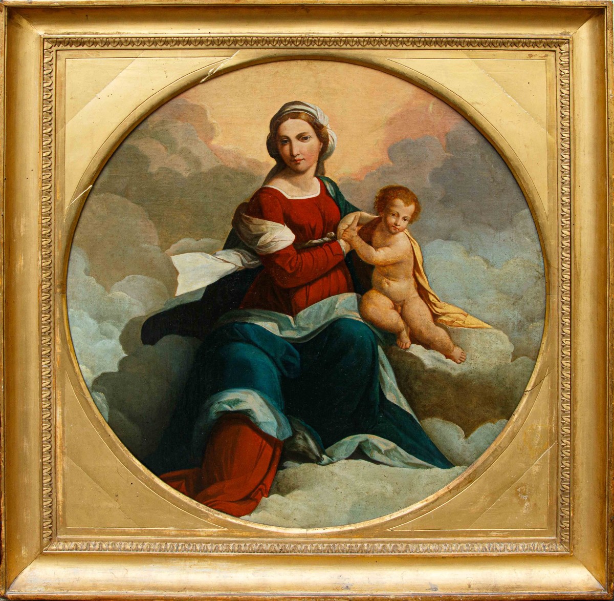 XIX secolo, da Benvenuto Tisi da Garofalo, detto Il Garofalo, Madonna in gloria con il Bambino