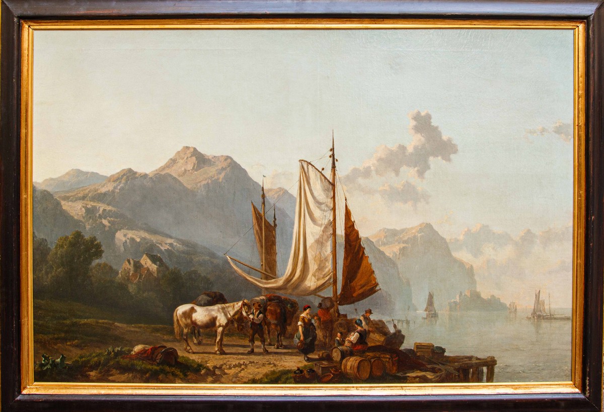 Alfred Edouard A. De Bylandt (Bruxelles 1829 - Den Haag 1890), All'imbarcadero