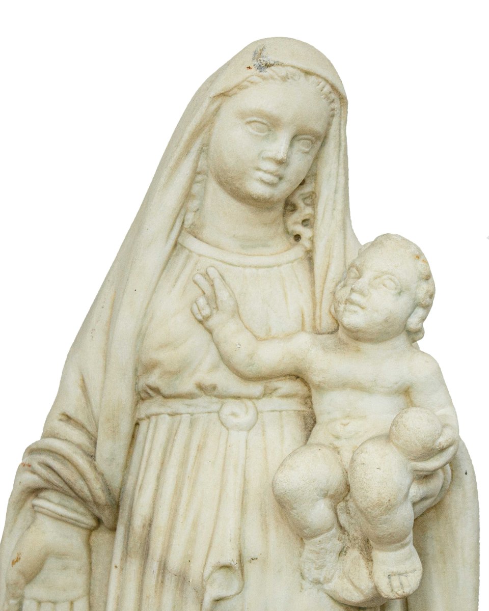 Scuola ligure, XVIII secolo, Madonna con bambino e S. Giovannino-photo-4