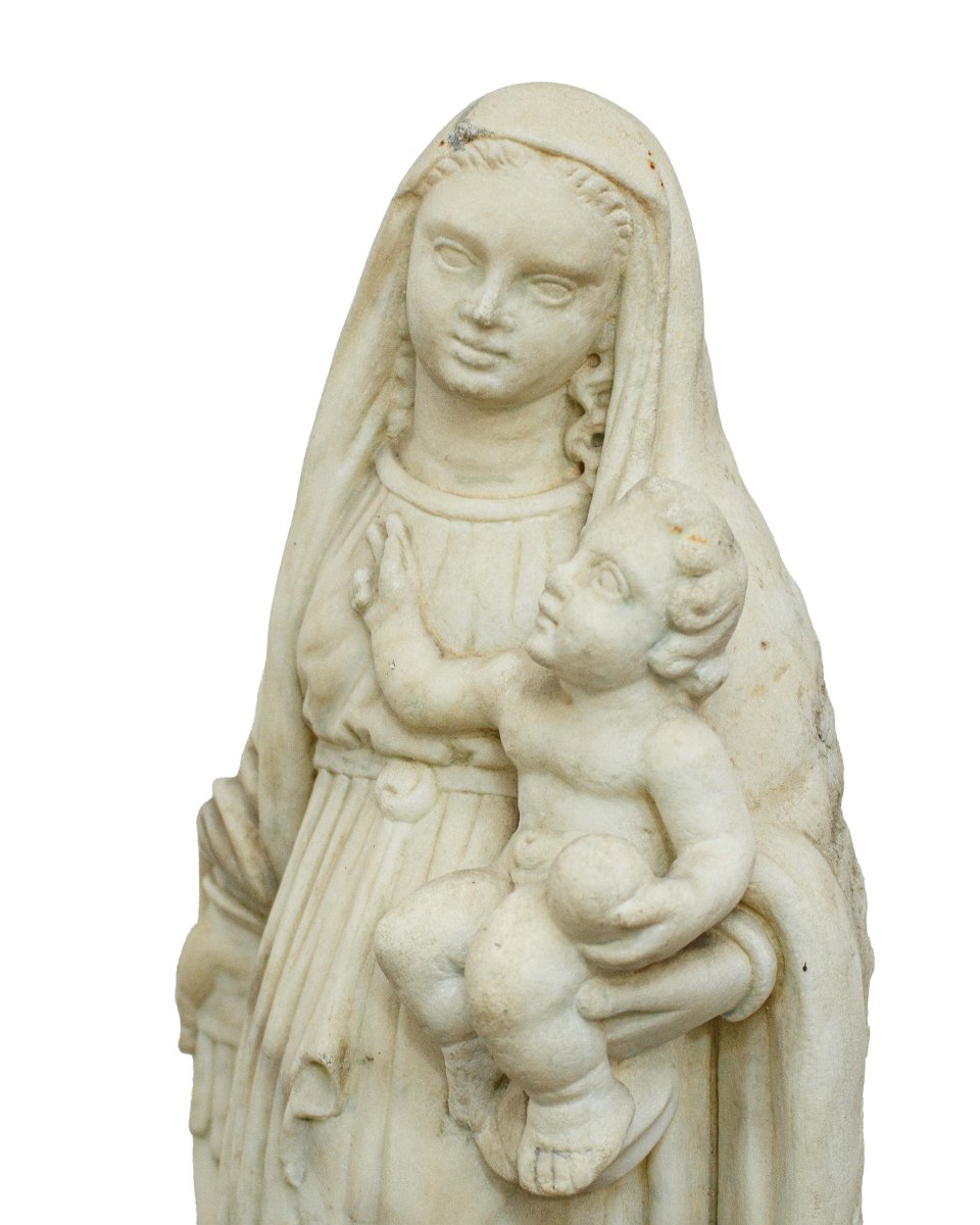 Scuola ligure, XVIII secolo, Madonna con bambino e S. Giovannino-photo-2