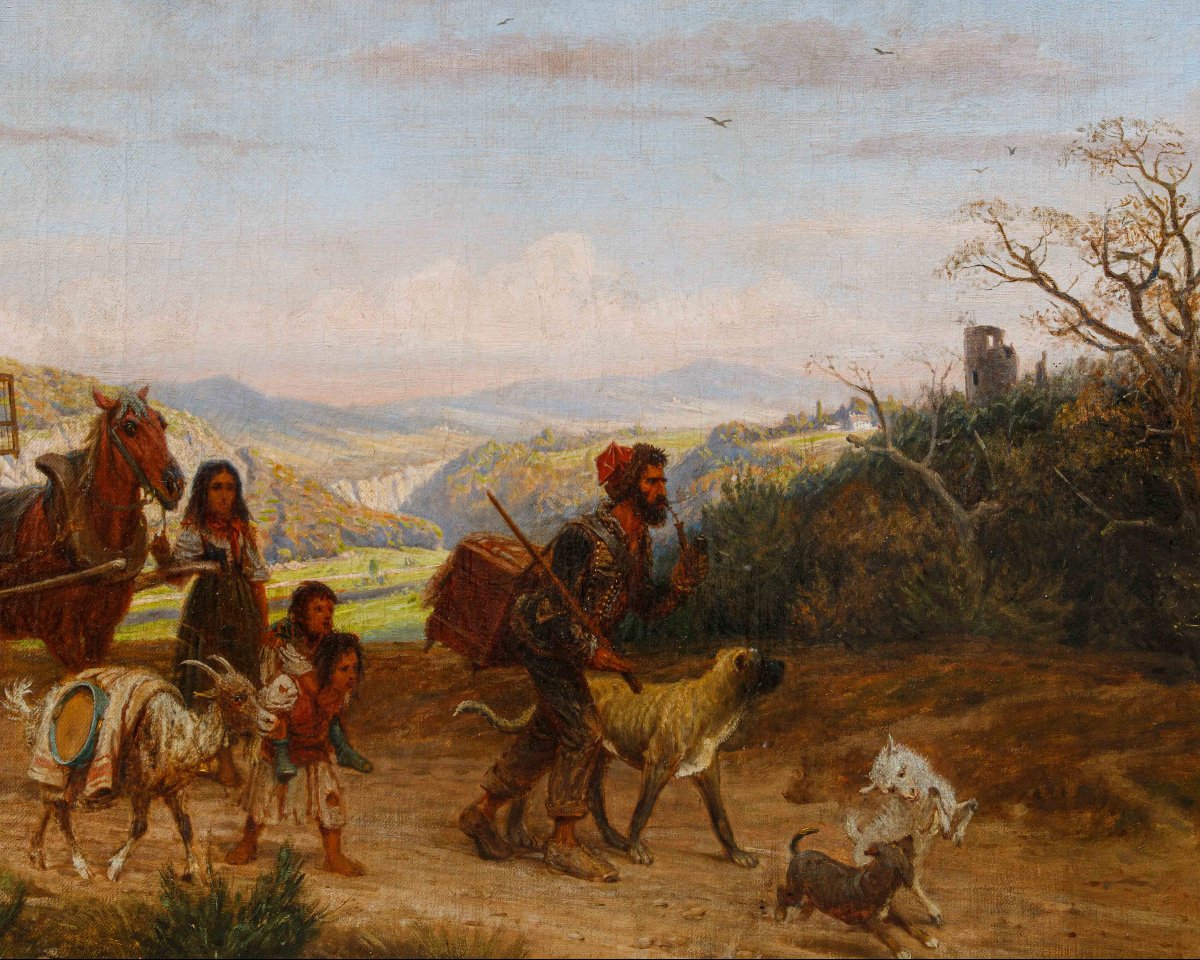 Adolf Northen (Münden, 6 novembre 1828 – Düsseldorf, 28 maggio 1876), Carovana in viaggio-photo-4