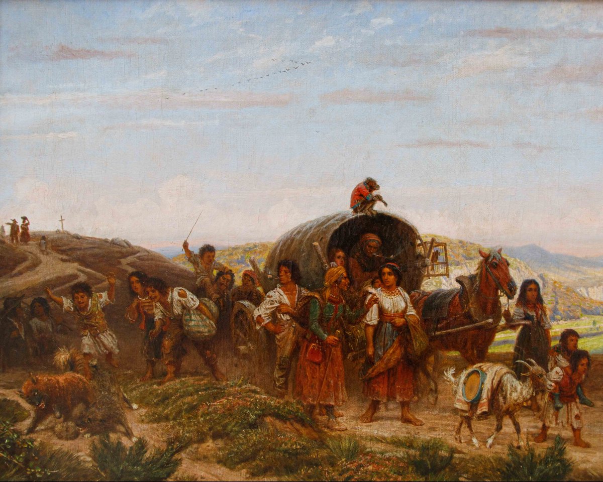 Adolf Northen (Münden, 6 novembre 1828 – Düsseldorf, 28 maggio 1876), Carovana in viaggio-photo-1