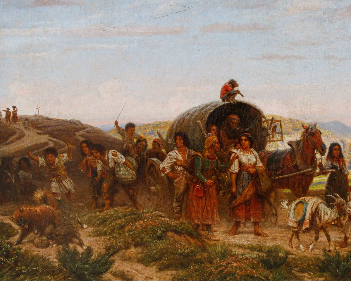 Adolf Northen (Münden, 6 novembre 1828 – Düsseldorf, 28 maggio 1876), Carovana in viaggio-photo-2
