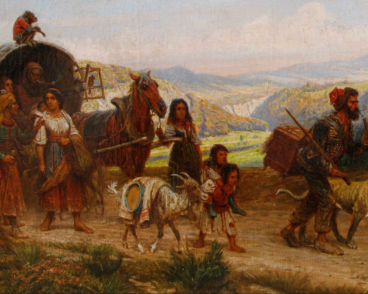 Adolf Northen (Münden, 6 novembre 1828 – Düsseldorf, 28 maggio 1876), Carovana in viaggio-photo-7