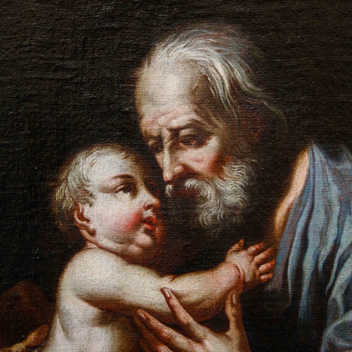 Seguace di Giuseppe Nogari (Venezia, 1699 – ivi, 1763), San Giuseppe con il Bambino-photo-4