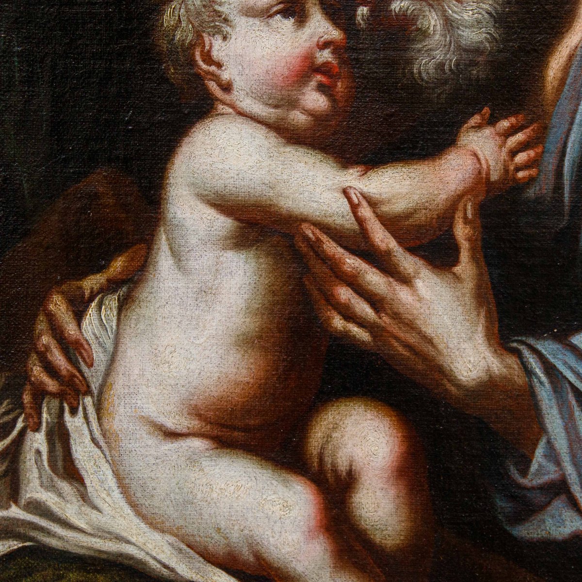 Seguace di Giuseppe Nogari (Venezia, 1699 – ivi, 1763), San Giuseppe con il Bambino-photo-2