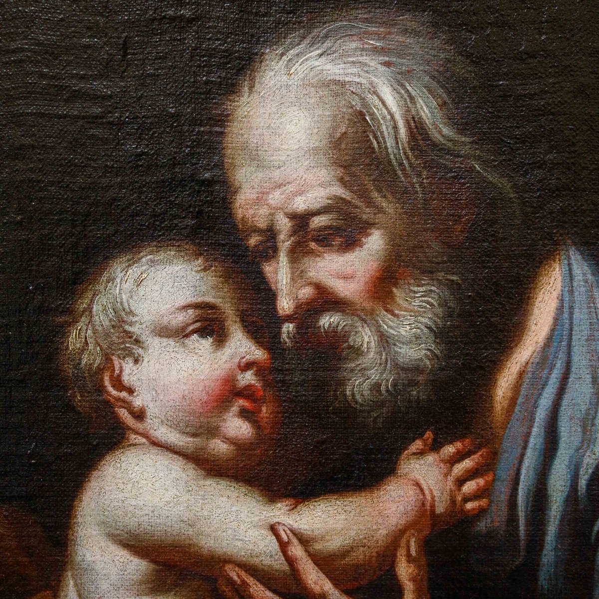 Seguace di Giuseppe Nogari (Venezia, 1699 – ivi, 1763), San Giuseppe con il Bambino-photo-5