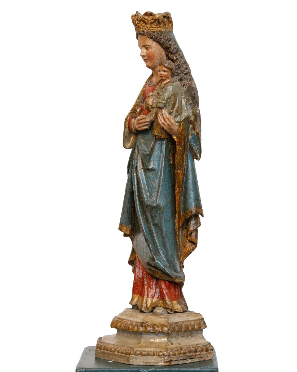 XVI secolo, scuola francese, Madonna con il Bambino-photo-4