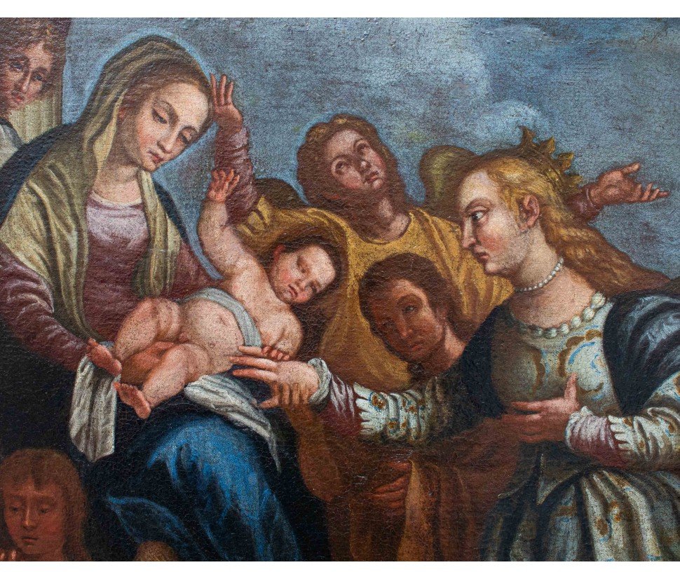 XVI secolo, da Paolo Veronese, Matrimonio mistico di Santa Caterina-photo-3