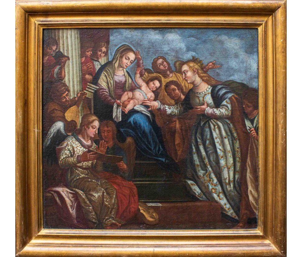 XVI secolo, da Paolo Veronese, Matrimonio mistico di Santa Caterina-photo-4