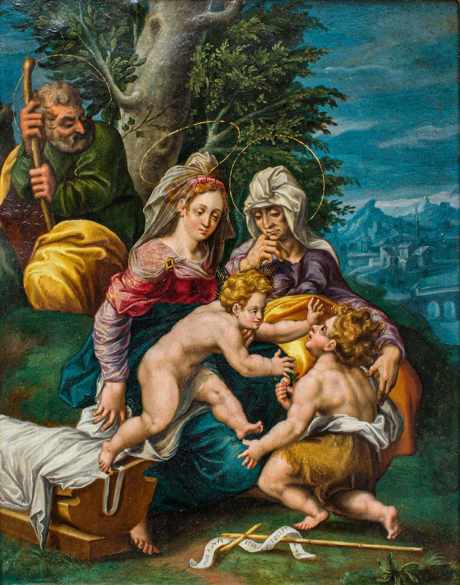 Sacra Famiglia con San Giovannino e Elisabetta