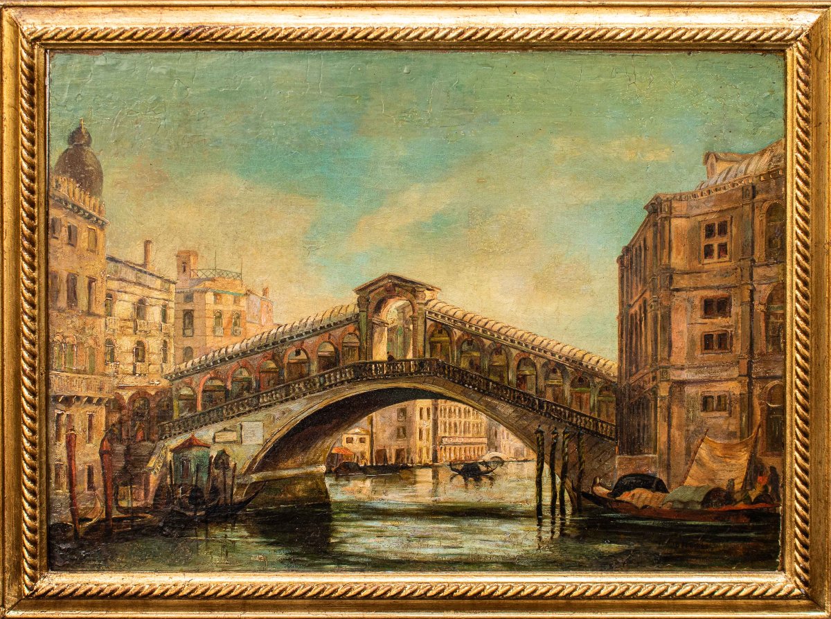 Veduta con il Ponte di Rialto-photo-3